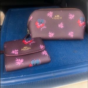 COACH SMALL WALLET AND MAKEUP BAG!! NEW WITH TAGS!!